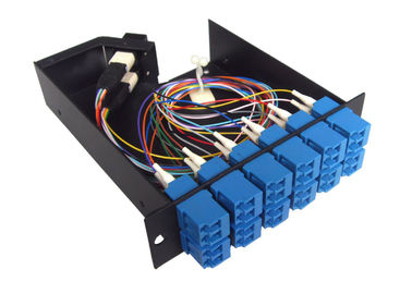 반대로 12의 SC 연결관 - 케이블 배선 체계를 위한 충격을 주는 MPO 패치 패널