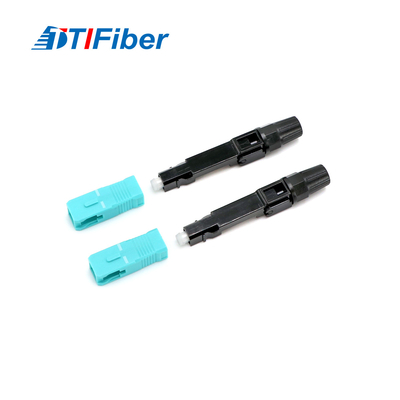 SC / UPC SC / APC 기계적 FTTH 광섬유 빠른 연결기 빨리 집회