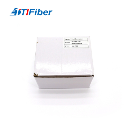 SC / UPC SC / APC 기계적 FTTH 광섬유 빠른 연결기 빨리 집회