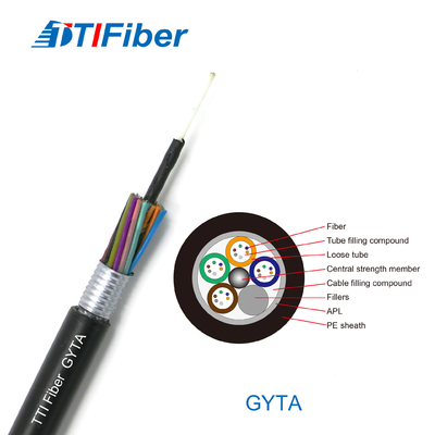 야외 GYTA G652D는 광 케이블 단일모드를 강화했습니다