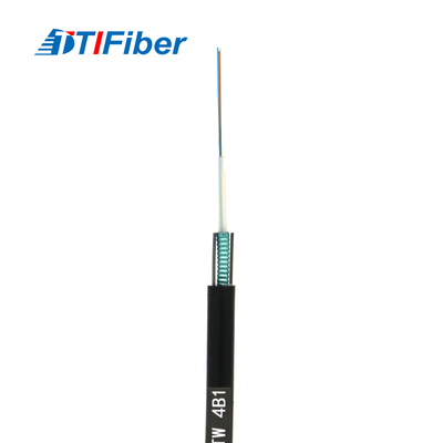 광섬유 케이블 12코어 24코어 48코어 SM G652D 외부 지름 7.0mm 철선 PE 검은 껍질 섬유 케이블
