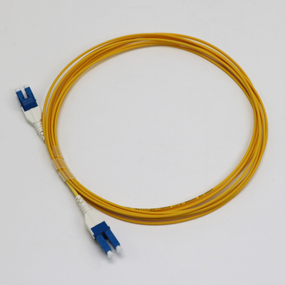 LC 유니부트 지프 코드 싱글모드 G657.A1 벡드 인센시티브 듀플렉스 2mm LSZH 낮은 손실 0.15dB 섬유 패치 코드