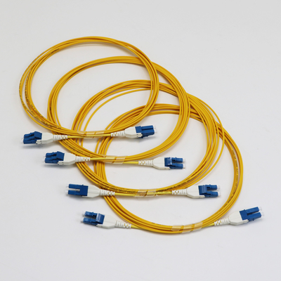 LC 유니부트 지프 코드 싱글모드 G657.A1 벡드 인센시티브 듀플렉스 2mm LSZH 낮은 손실 0.15dB 섬유 패치 코드