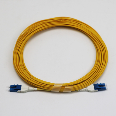 LC 유니부트 지프 코드 싱글모드 G657.A1 벡드 인센시티브 듀플렉스 2mm LSZH 낮은 손실 0.15dB 섬유 패치 코드