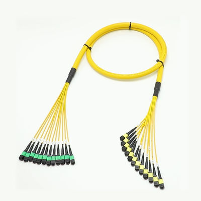 저손실 MPO Fanout 케이블 대량 코어 1M 144F SMG657A1 MPO APC로 MPO APC 브레이크오프틱 광섬유 패치 코드