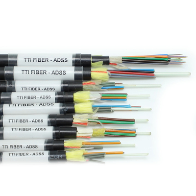 FTTH FTTX 옥외 ADSS 단일 외피 이중 외피 경간 8심 12심 24심 48심 광섬유 케이블