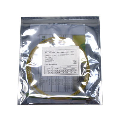 새로운 디자인 테스트 싱글 모드 심플렉스 3 5 10M SC / APC - FC / APC FTTH OFNP 광섬유 패치 코드