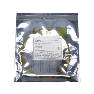 CATV 통신 3미터 FC SC APC 9/125um 점퍼 낮은 삽입 손실 패치 케이블