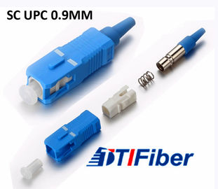 FTTH 네트워크를 위한 소성 물질 광학 섬유 케이블 연결관 SC UPC SM MM 유형