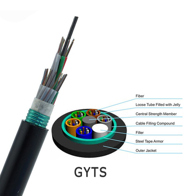 GYTS 단일모드 섬유 옵틱 케이블 지하관 직접적 매장